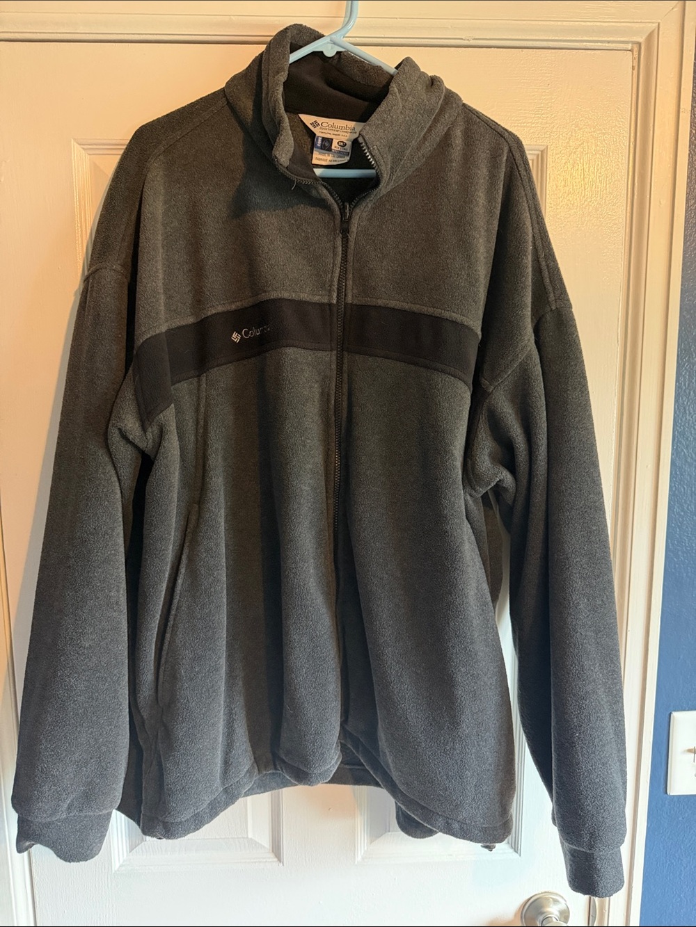 Columbia Men's Dark Gray Full-Zip Fleece Jacket